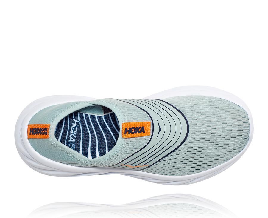 Sandals Womens - Hoka One One ORA Recovery - Blue/White - KXMFIUD-03